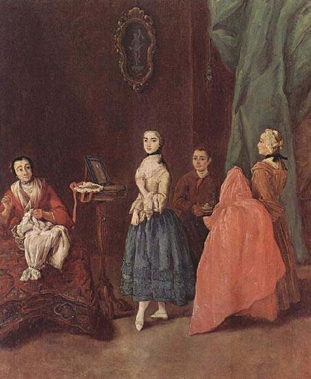 Pietro Longhi Dame bei der Schneiderin oil painting picture